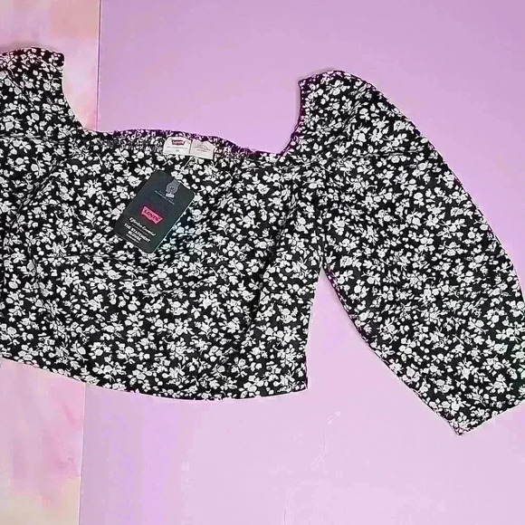 Levi's Cropped Sleeves Top - Picture 3 of 6